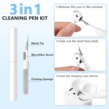 Lerobo AirPods Pro 3 Case with Cleaner Kit, Engraved Silicone