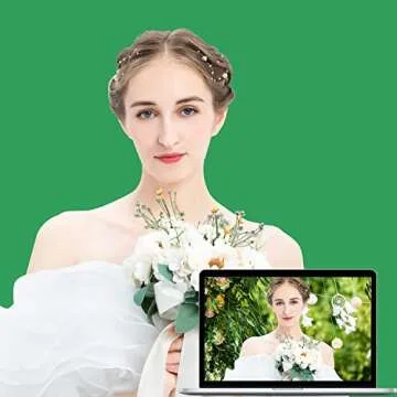 Black Screen Backdrop Stand Kit for Photographers & Streamers