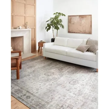 Loloi II Heidi Dove/Blush Area Rug - Durable Elegance