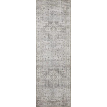 Loloi II Heidi Dove/Blush Area Rug - Durable Elegance