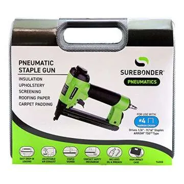 Pneumatic Heavy Duty Stapler for Upholstery & More