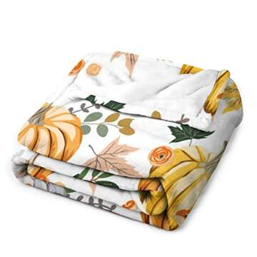 Soft Fall Pumpkin Blanket for Cozy Autumn Enjoyment