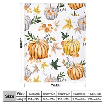 Soft Fall Pumpkin Blanket for Cozy Autumn Enjoyment