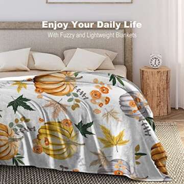 Soft Fall Pumpkin Blanket for Cozy Autumn Enjoyment