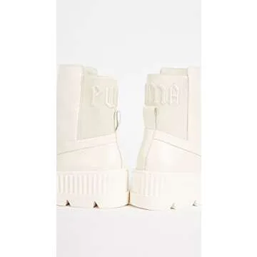 Stylish PUMA Women's Fenty Chelsea Combat Boots in Vanilla Ice