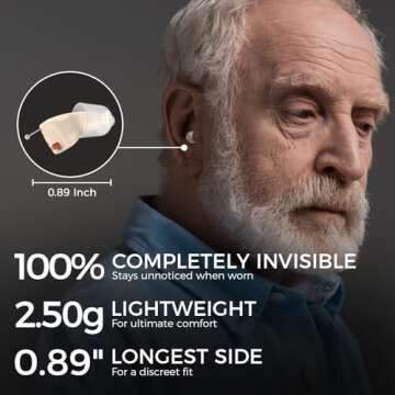 LINNER Saturn OTC Hearing Aids for Senior & Adult, Rechargeable Hearing Amplifiers with Comfort Desi...
