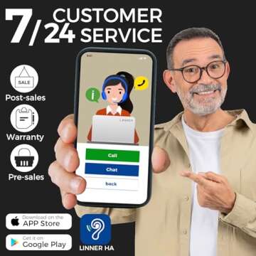 LINNER Saturn OTC Hearing Aids for Senior & Adult, Rechargeable Hearing Amplifiers with Comfort Design, Noise Cancellation for Aid & Assist Hearing, Discreet & Nearly Invisible In-Ear Device(Beige)