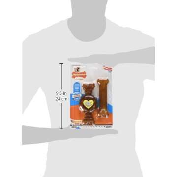 Nylabone Ring Bone Chew Toy for Puppies, Puppy Teething Toys, Chicken Flavor, Medium - Up to 35 lbs, 2 Pack