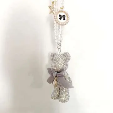 Cute Bling Bear Rear View Mirror Accessory for Car