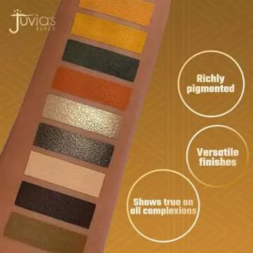 Juvia's Place Palette The Nomad - Marigold, Shimmering Honey, Deep Merlot, Shades of 9, Deep Merlot,...