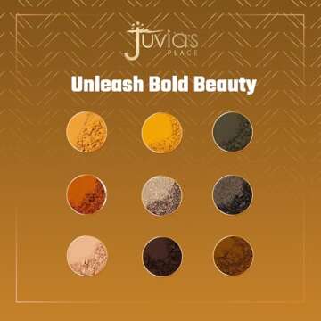 Juvia's Place Palette The Nomad - Marigold, Shimmering Honey, Deep Merlot, Shades of 9, Deep Merlot, Pigmented Makeup Palette Eye Color & Shine