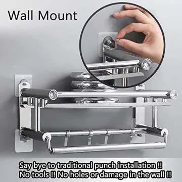 VESTURA Adhesive Screw Hooks for Wall Without Drilling, Adhesive Screw Hooks for Wall Heavy Duty Strong Nail Free Hanging, Kitchen Accessories Items Nail Hook, Transparent(Screw Hook - 15)