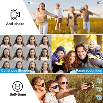 FHD 1080P Digital Camera with 32GB SD Card and Strap