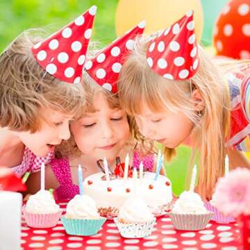 600 Pieces Candyland Party Cupcake Liners Colorful Paper Baking Cups Cupcake Wrappers Wraps Muffin Case Trays for Christmas Candyland Donut Party Decorations(Delicate Color)