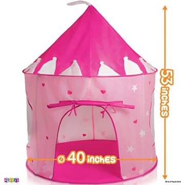 Play22 Princess Castle Tent - Pink Glow in the Dark Fun