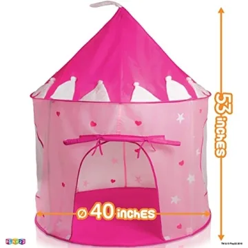 Play22 Princess Castle Tent - Pink Glow in the Dark Fun