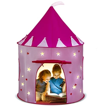 Play22 Princess Castle Tent - Pink Glow in the Dark Fun