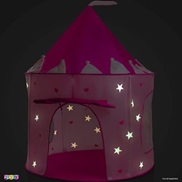 Play22 Princess Castle Tent - Pink Glow in the Dark Fun