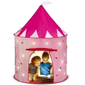 Play22 Princess Castle Tent - Pink Glow in the Dark Fun