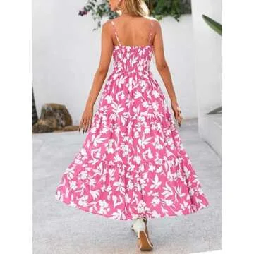 NOLLSOM Women's Floral Summer Dress for Casual Fun