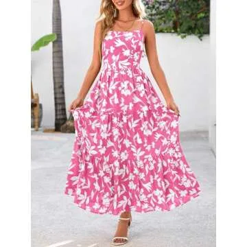 NOLLSOM Women's Floral Summer Dress for Casual Fun