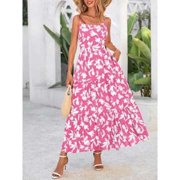 NOLLSOM Women's Floral Summer Dress for Casual Fun