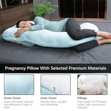 Moon Park Pregnancy Pillow - U-Shaped Comfort for All