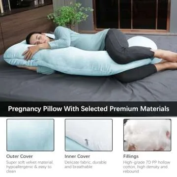 Moon Park Pregnancy Pillow - U-Shaped Comfort for All