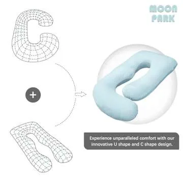 Moon Park Pregnancy Pillow - U-Shaped Comfort for All