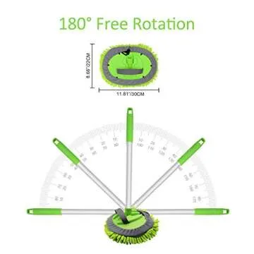 Sengo 62" Car Wash Mop Mitt with Chenille Microfiber