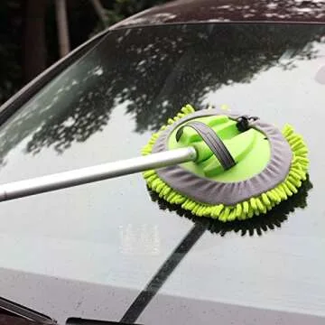 Sengo 62" Car Wash Mop Mitt with Chenille Microfiber