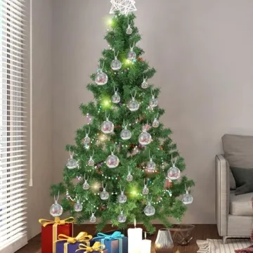 54 Pcs Iridescent Christmas Balls for Holiday Decor