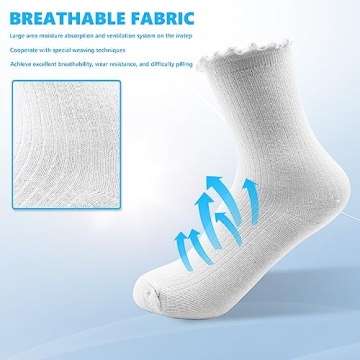 Dohia Women's Stylish Cotton Ankle Socks in Floral Design