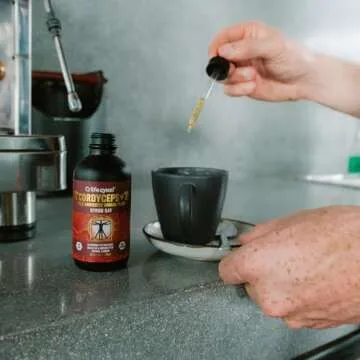 Lifecykel Cordyceps Mushroom Extract w/Kakadu Plum- Natural Energy Supplement for Fatigue & Stamina- Mycelium Vitamin C Antioxidants Non-GMO Organic Mushrooms Made in US, 2 Fl oz (Packaging May Vary)