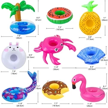 9-Piece Doll Swim Rings for Summer Fun and Pool Parties