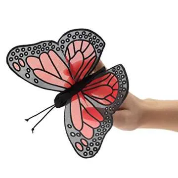 Folkmanis Monarch Butterfly Finger Puppet for Kids