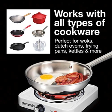 Proctor Silex 1200W Portable Electric Stove Adjustable Hot Plate