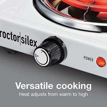 Proctor Silex 1200W Portable Electric Stove Adjustable Hot Plate