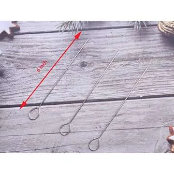 Ruwado 15 Pcs Stainless Steel Turkey Lacers for BBQ