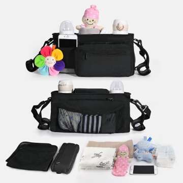 Ultimate Momcozy Stroller Organizer with Insulated Cup Holders for Busy Parents