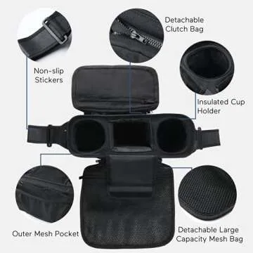Momcozy Stroller Organizer with Insulated Cup Holders