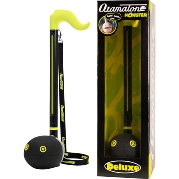 Otamatone Deluxe Synthesizer - Portable Electronic Music Instrument in Lime Green