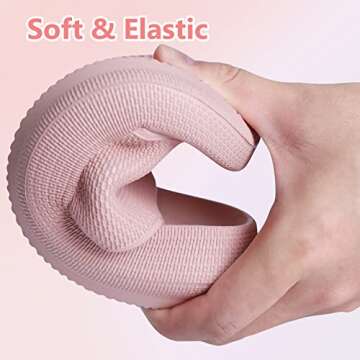 KOUECI Kids Cloud Slides Girls Shower Slippers Slip on Slide Sandals Non-slip Summer Beach Pool Shoes(Pink,12 Little Kids)