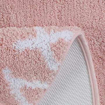 LIVEBOX ABC Kids Play Mat, Alphabet 3ft Round Area Rugs Soft Plush Educational Learning & Game Baby Girls Crawling Mat Non-Slip Tufted Throw Carpet for Nursery Decor Bedroom Best Shower Gift(Pink)