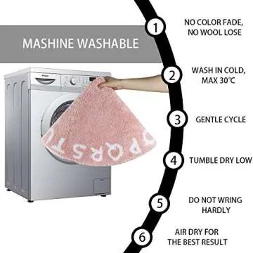 LIVEBOX ABC Kids Play Mat, Alphabet 3ft Round Area Rugs Soft Plush Educational Learning & Game Baby Girls Crawling Mat Non-Slip Tufted Throw Carpet for Nursery Decor Bedroom Best Shower Gift(Pink)