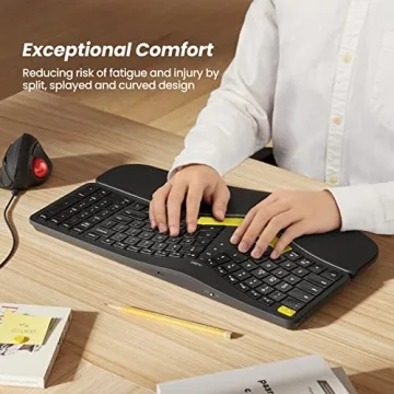 Nulea Wireless Ergonomic Keyboard with Backlight and USB-C