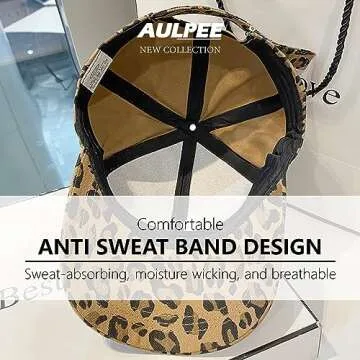 AULPEE Women's Vintage Baseball Cap, Adjustable & Stylish