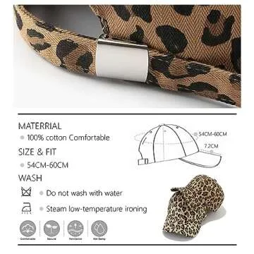 AULPEE Women's Vintage Baseball Cap, Adjustable & Stylish