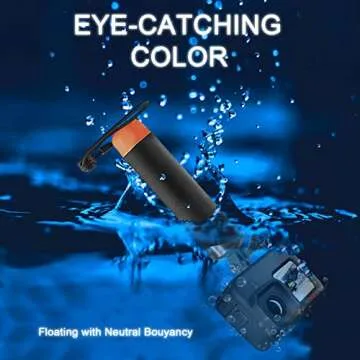 FitStill Waterproof Monopod Floating Hand Grip for Go Pro Hero 13/12/11/10/9/8/7/6/5/4/3 Session DJI Osmo and Other Action 5 Pro/4/3 Action Camera Snorkeling Underwater Diving Pole Stick