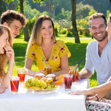 Colorful Reusable Glass Straws - 6 Pack with Brush